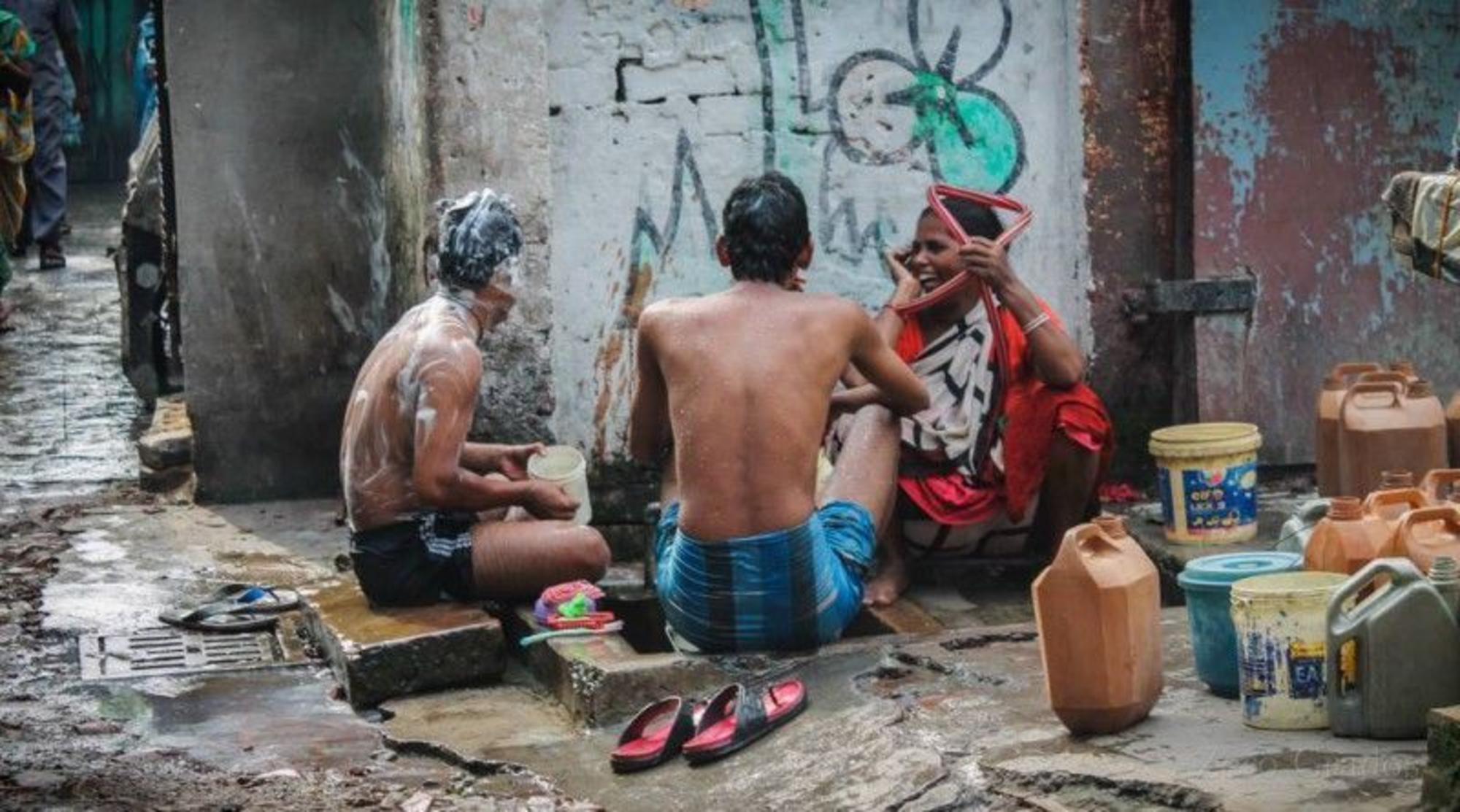 Personas en Calcuta (India)